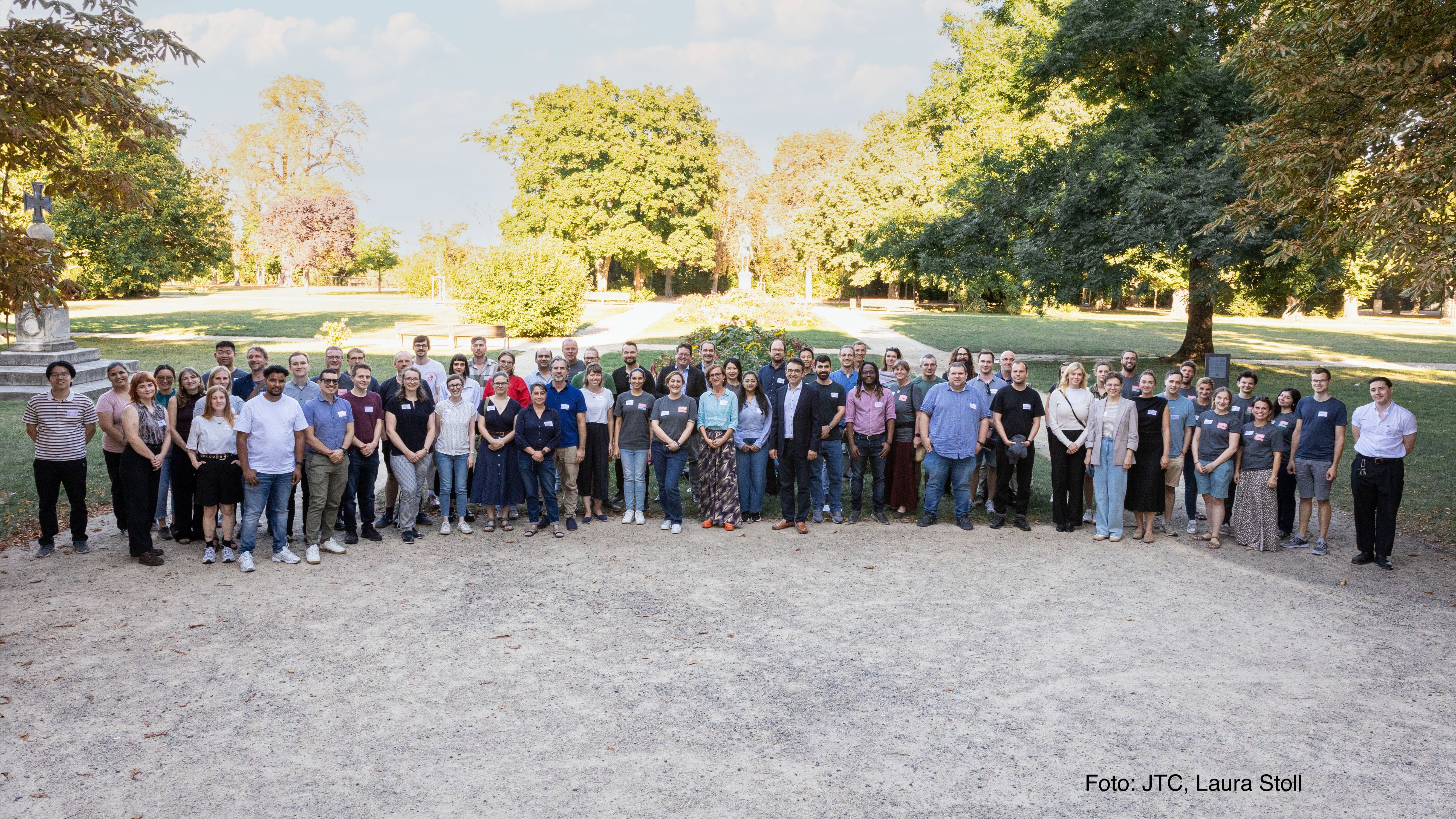 Gruppenbild aller JTC Mitarbeiterinnen und Mitarbeiter